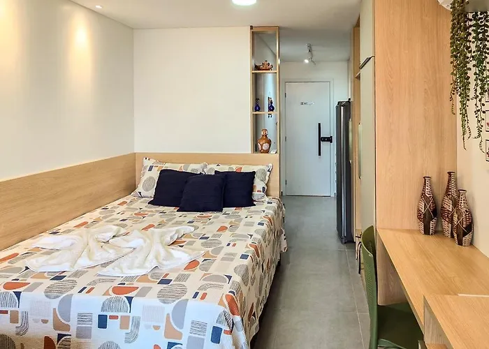 Vdp104 - Flat 100M Da Praia-Piscina E Sauna By Oasis Ferias Pôrto das Galinhas, Brasil